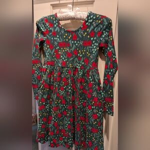 Hanna Andersson NWOT floral print holiday dress, Girl Sz 8